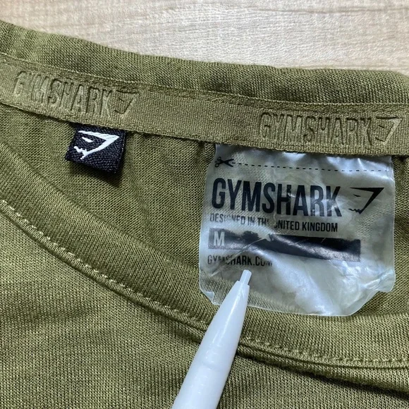 Gymshark Womens Long Sleeve Cutout Front and Elbows‎ Athletic Top Size M Green - Picture 5 of 10